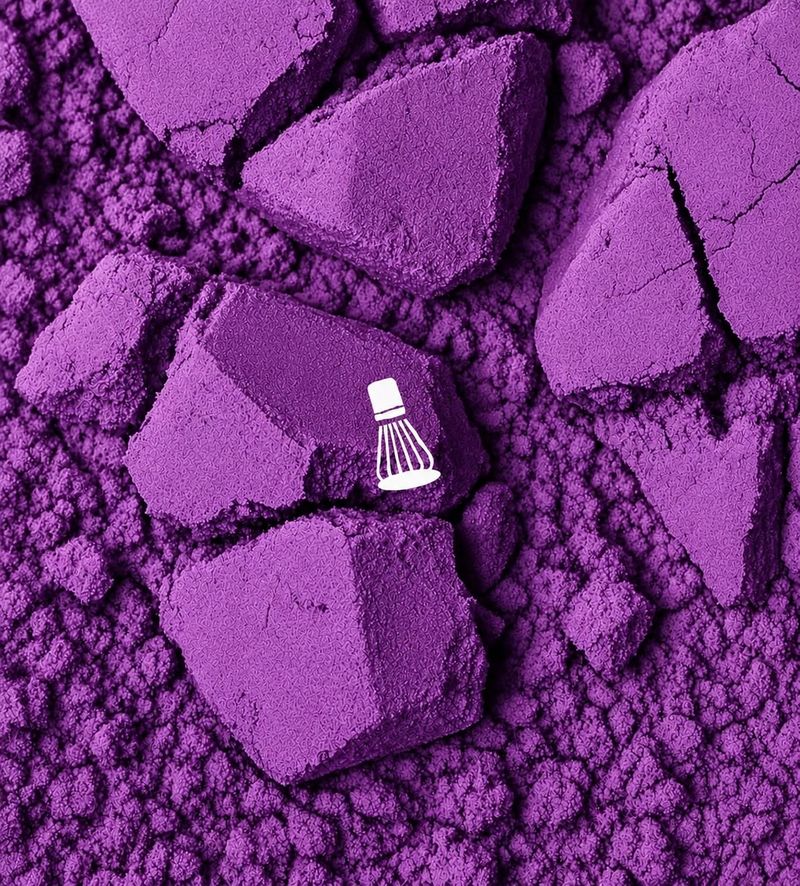 Purple ube powder with a small whisk icon